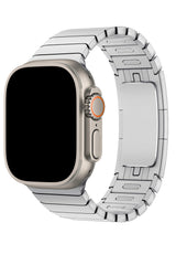 Apple Watch Uyumlu Bilezik Loop Kordon Gümüş Gri