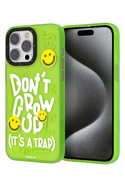 Youngkit Happy Hearth iPhone 14 Pro Max Compatible Neon Green Case 