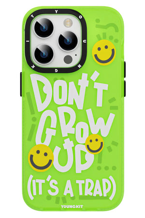 Youngkit Happy Hearth iPhone 14 Pro Max Uyumlu Neon Yeşil Kılıf