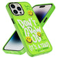 Youngkit Happy Hearth iPhone 14 Pro Max Uyumlu Neon Yeşil Kılıf