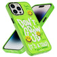 Youngkit Happy Hearth iPhone 14 Pro Max Compatible Neon Green Case 