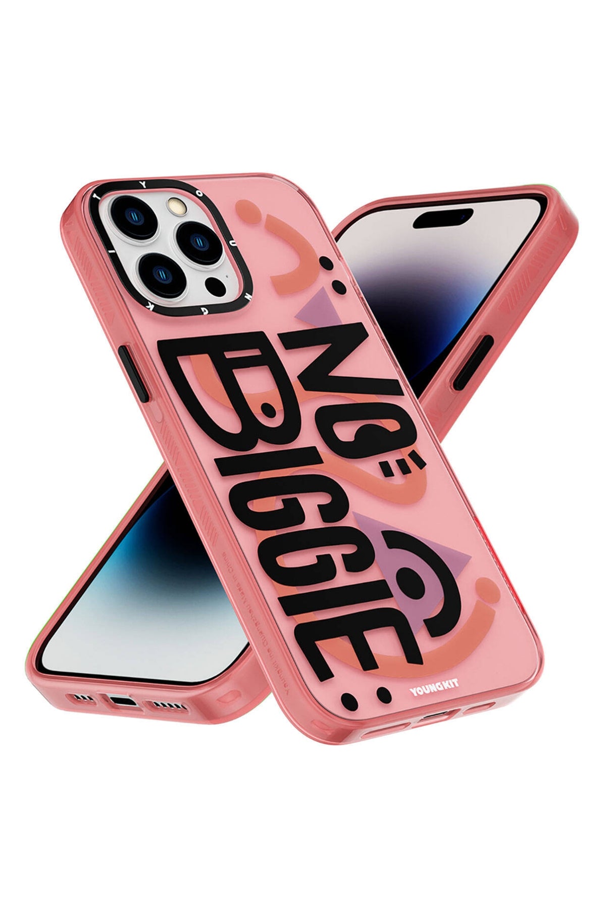 Youngkit Happy Hearth iPhone 14 Pro Max Uyumlu Pembe Kılıf  Youngkit