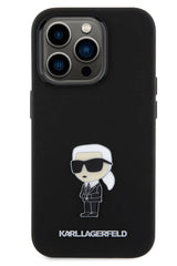 Karl Lagerfeld iPhone 15 Pro Uyumlu İkonik Kılıf Siyah