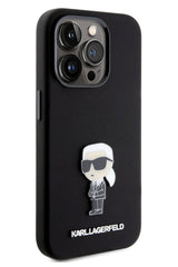 Karl Lagerfeld iPhone 15 Pro Uyumlu İkonik Kılıf Siyah