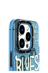 Youngkit Jazz iPhone 14 Pro Max Mavi Kılıf