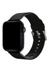 Apple Watch Uyumlu Jina Loop Yumuşak Silikon Kordon Jet Black