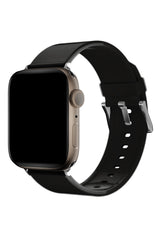Apple Watch Uyumlu Jina Loop Yumuşak Silikon Kordon Jet Black