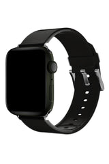 Apple Watch Uyumlu Jina Loop Yumuşak Silikon Kordon Jet Black