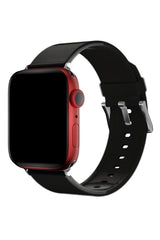 Apple Watch Uyumlu Jina Loop Yumuşak Silikon Kordon Jet Black