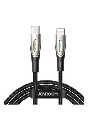 Joyroom Type-C to Lightning 30w Hızlı Şarj Kablosu 1.2mt Siyah Joyroom