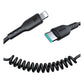 Joyroom Type-C to Lightning Spiral Şarj Kablosu 1.5mt Siyah Joyroom