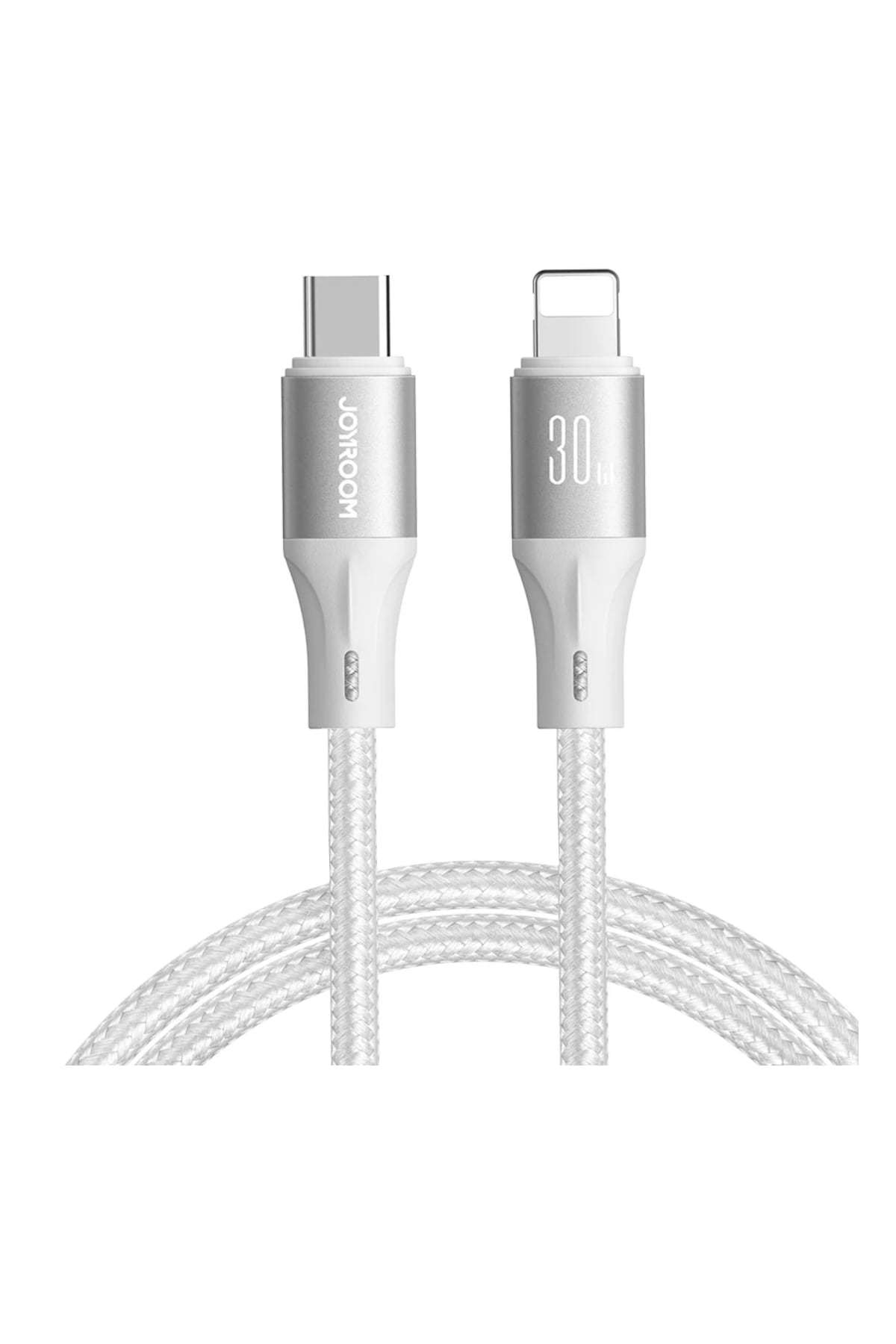 Joyroom Type-C to Lightning 30w Hızlı Şarj Kablosu 2mt Beyaz Joyroom