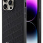 Karl Lagerfeld iPhone 15 Pro Uyumlu Kapitone Kılıf Siyah  Karl Lagerfeld