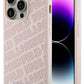Karl Lagerfeld iPhone 15 Pro Uyumlu Kapitone Kılıf Pembe  Karl Lagerfeld