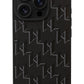 Karl Lagerfeld Hot Stamp iPhone 14 Pro Max Magsafe Uyumlu Kılıf Siyah  Karl Lagerfeld