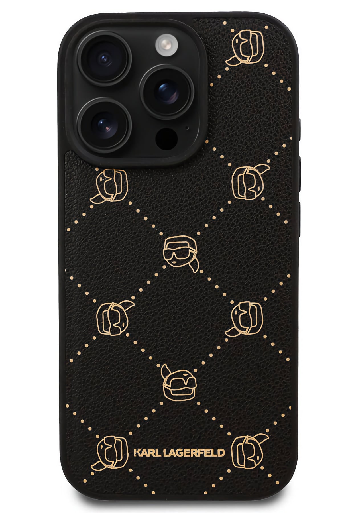 Karl Lagerfeld K.Heads iPhone 16 Pro Magsafe Uyumlu Kılıf Siyah  Karl Lagerfeld