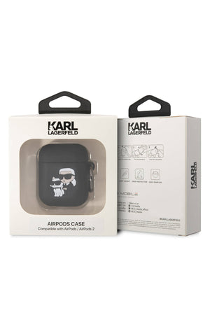 Karl Lagerfeld Karl & Choupette Apple Airpods 2. Nesil Kılıf Siyah  Karl Lagerfeld