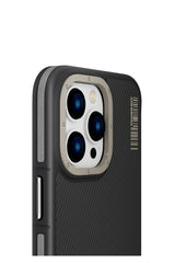 Youngkit Kevlar iPhone 14 Pro Magsafe Gri Kenarlı Kılıf