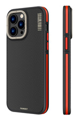 Youngkit Kevlar iPhone 14 Pro Max Magsafe Kırmızı Kenarlı Kılıf