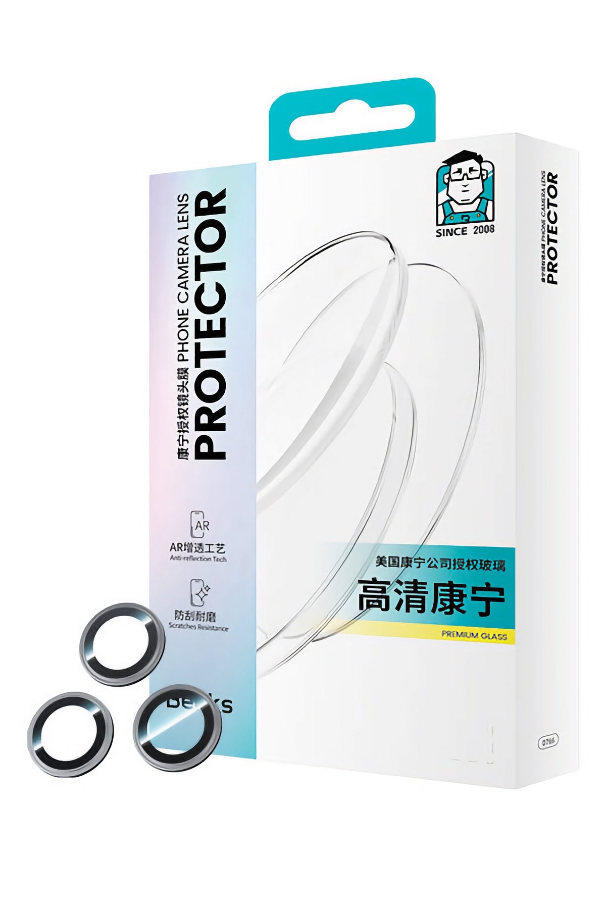 Benks King Kong Corning iPhone 15 Serisi Uyumlu Lens Koruyucu  Benks