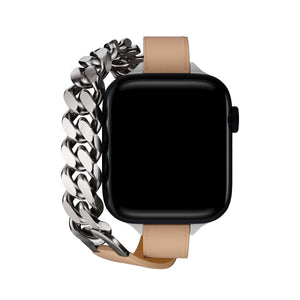 Apple Watch Uyumlu Double Tour Deri Kordon Lauren  bikordon