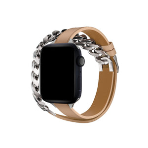 Apple Watch Uyumlu Double Tour Deri Kordon Lauren  bikordon