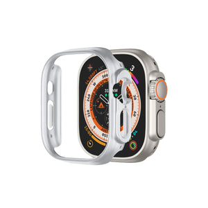 Apple Watch Ultra Uyumlu Kasa Koruyucu Bumper Light Gray 49mm bikordon