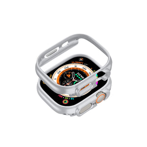 Apple Watch Ultra Uyumlu Kasa Koruyucu Bumper Light Gray  bikordon