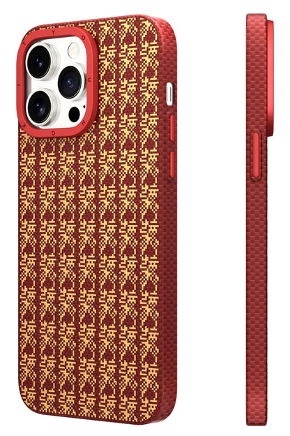 Youngkit Auspicious Loong iPhone 14 Pro Max Magsafe Uyumlu Kevlar Kılıf  Youngkit