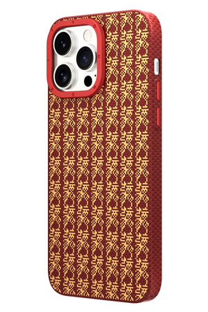 Youngkit Auspicious Loong iPhone 15 Pro Magsafe Uyumlu Kevlar Kılıf  Youngkit