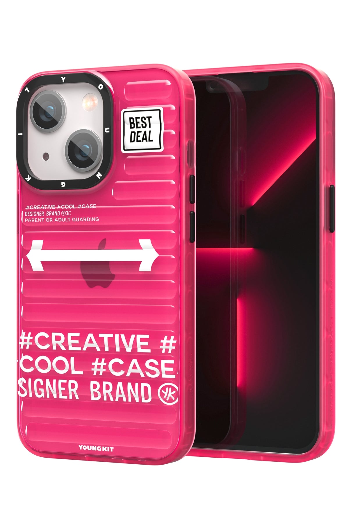Youngkit Luggage Firefly iPhone 13 Kırmızı Kılıf  Youngkit