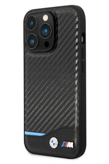 Apple iPhone 14 Pro Max uyumlu BMW M Lisanslı Karbon Desenli Kılıf