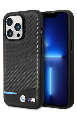 Apple iPhone 15 Pro Max Magsafe uyumlu BMW M Lisanslı Karbon Desenli Kılıf  BMW