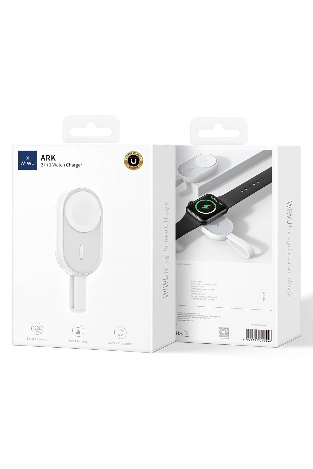 Wiwu M20 Ark Serisi Apple Watch Powerbank 1200mAh 2.5w  Wiwu