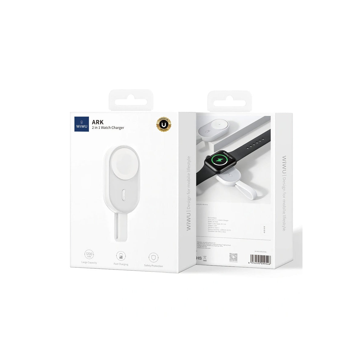 Wiwu M20 Ark Serisi Apple Watch Powerbank 1200mAh 2.5w  Wiwu