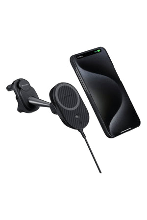 MagEZ Pro 2 Tesla Model Y ve Model 3 uyumlu Magsafe Şarj Özellikli Qi2 Aramid Fiber Araç Telefon Tutucu Pitaka