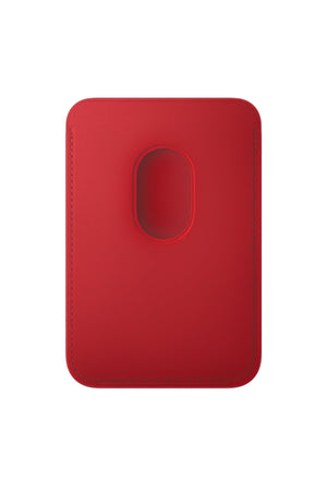 Magsafe Uyumlu Pu Deri Kartlık Carmine Bikordon