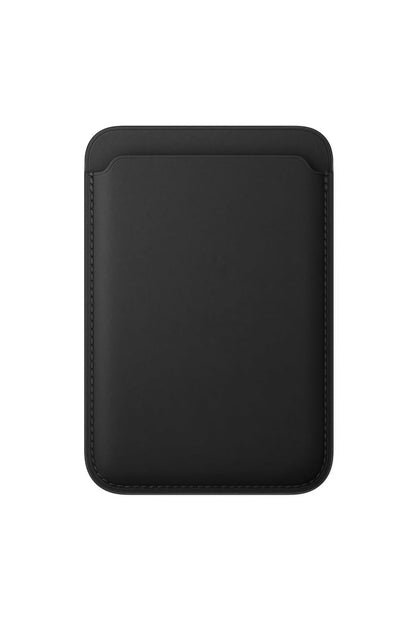 Magsafe Uyumlu Pu Deri Kartlık Siyah Bikordon