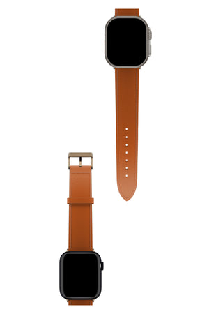Apple Watch Compatible Saffiano Leather Band Marmalade 