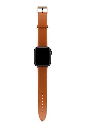 Apple Watch Uyumlu Saffiano Deri Kordon Marmalade  bikordon