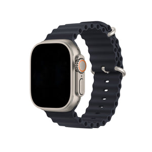 Apple Watch Uyumlu Ocean Silikon Kordon Midnight  bikordon