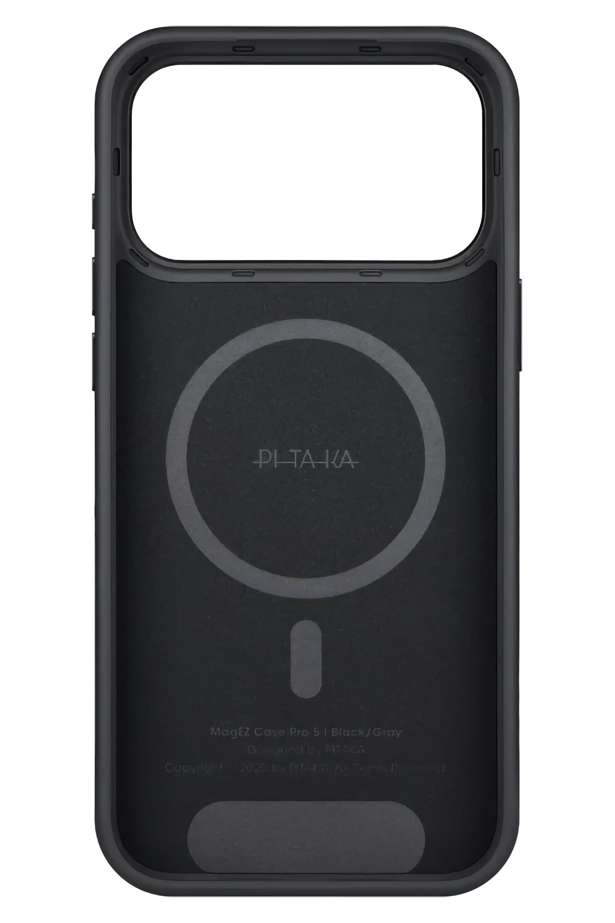 Military-Grade iPhone 17 Pro MagSafe Uyumlu Aramid Fiber Kılıf Black Gray Pitaka