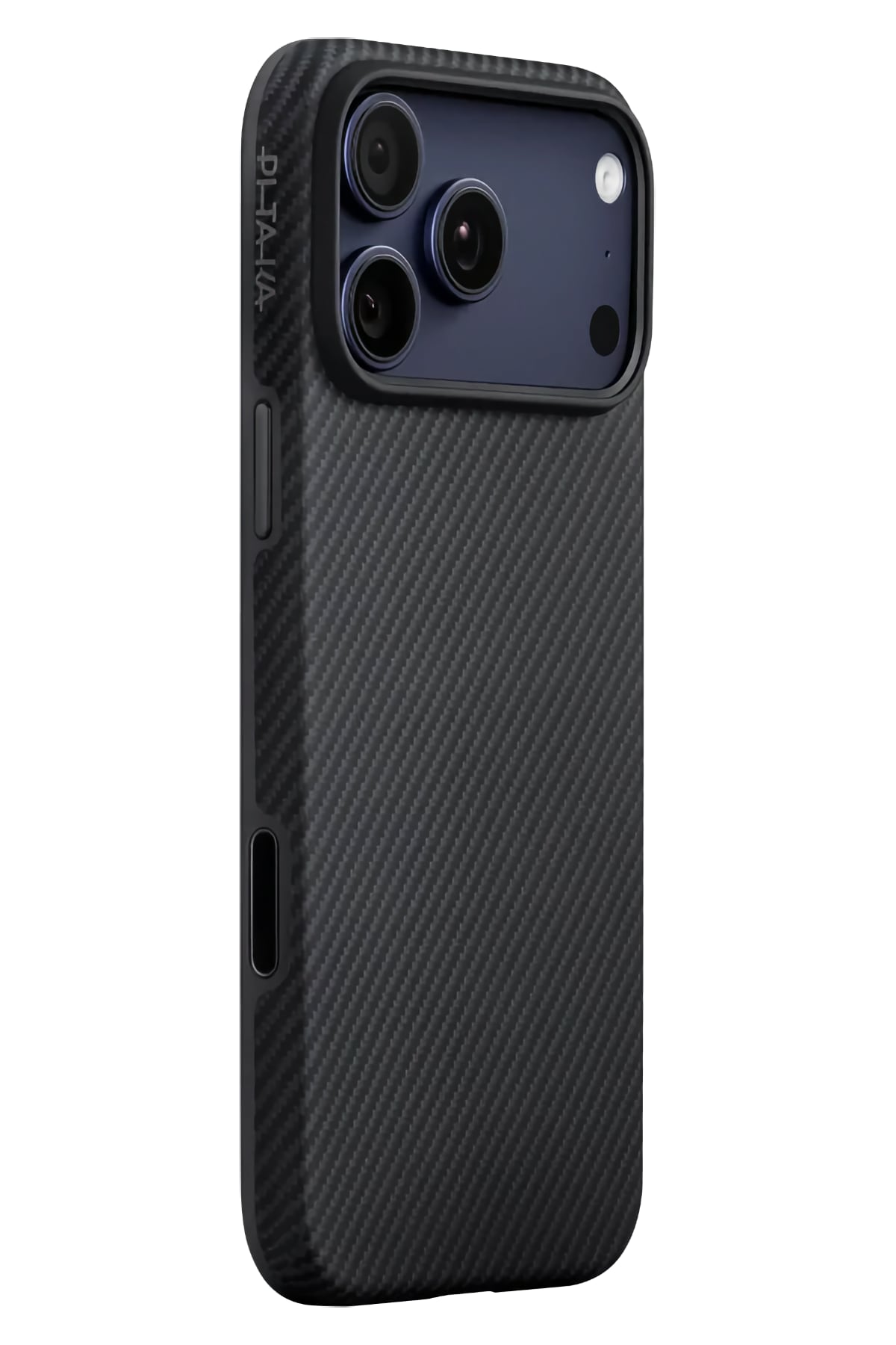 Military-Grade iPhone 17 Pro MagSafe Uyumlu Aramid Fiber Kılıf Black Gray Pitaka