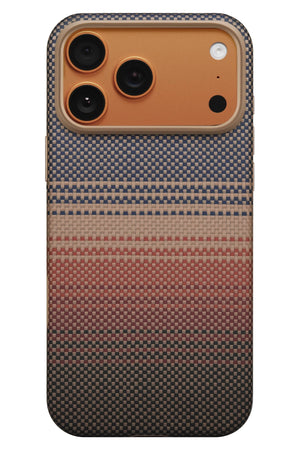 Military-Grade iPhone 17 Pro MagSafe Uyumlu Aramid Fiber Kılıf Sunset Pitaka