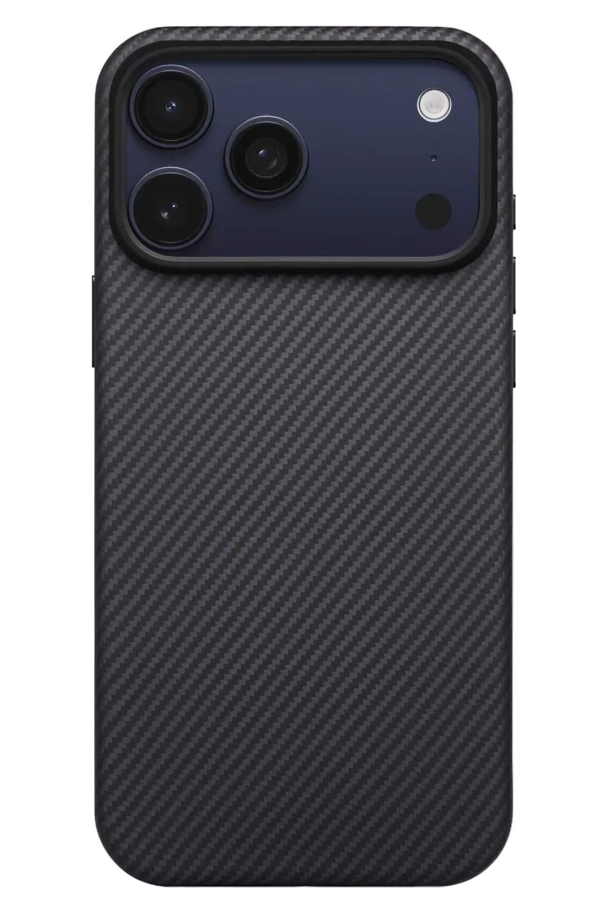 Military-Grade iPhone 17 Pro Max MagSafe Uyumlu Aramid Fiber Kılıf Black Gray Pitaka