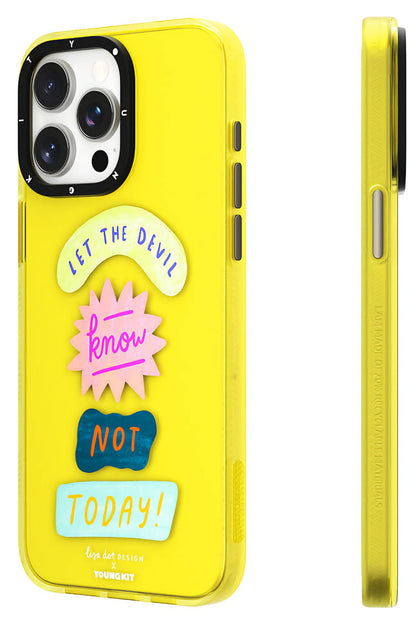 Youngkit Mindfullness iPhone 14 Pro Compatible Yellow 