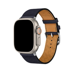 Apple Watch Uyumlu Multi Hole Deri Kordon Mingblau  bikordon