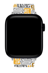 Apple Watch Uyumlu UV Baskılı Silikon Kordon Minimal