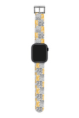 Apple Watch Uyumlu UV Baskılı Silikon Kordon Minimal