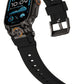 Mohseven Armor Apple Watch Ultra Uyumlu Silikon Siyah Kordon Mohseven